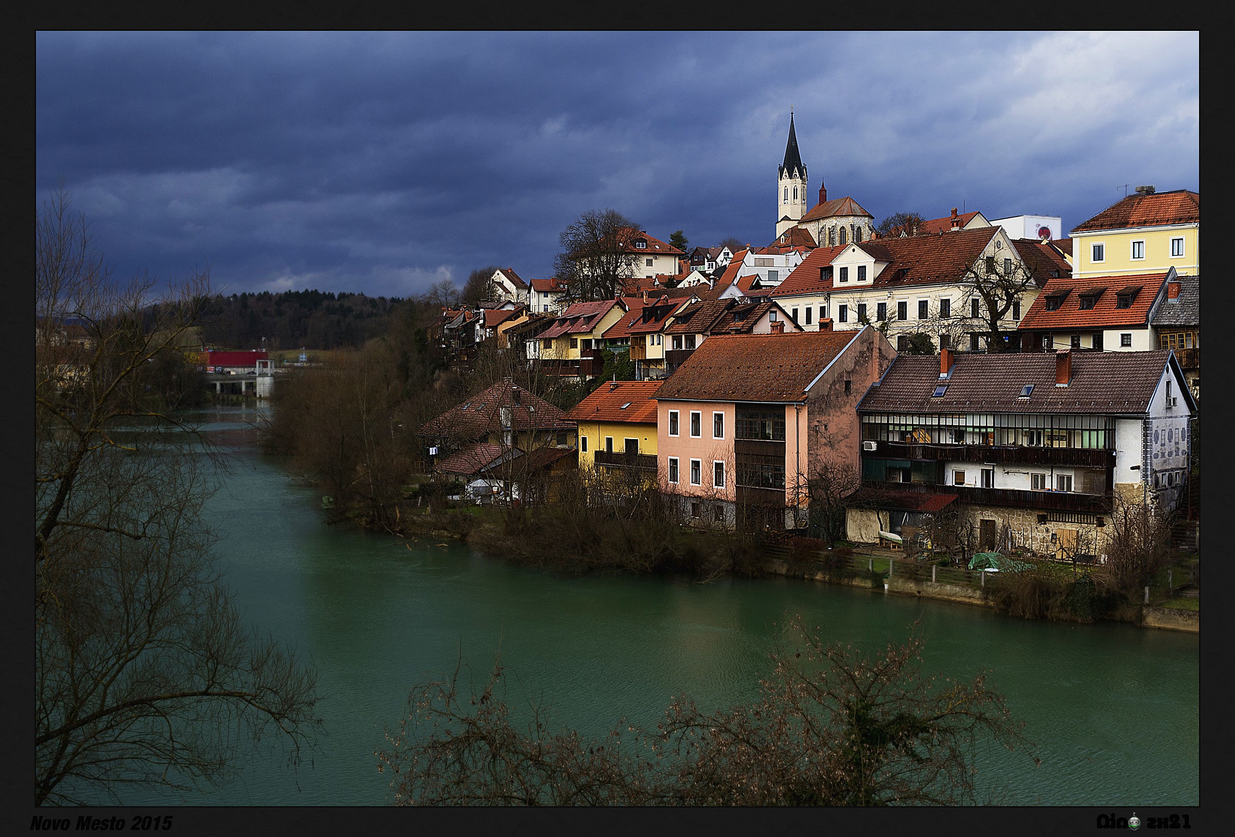 Novo Mesto, river views.