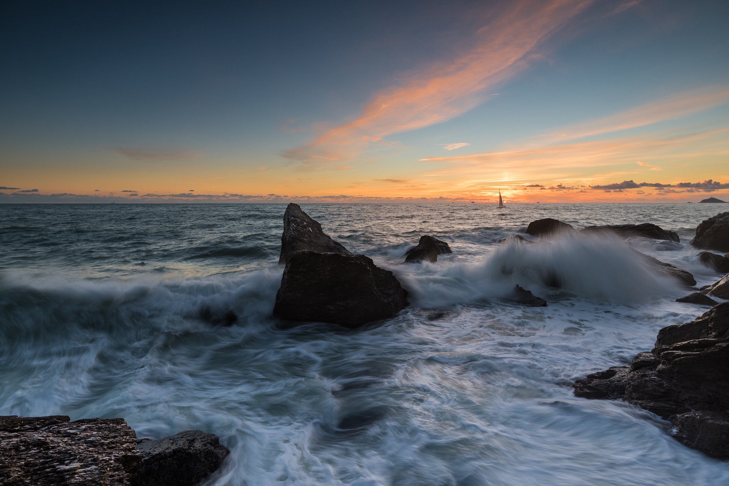 a sunset simple simple