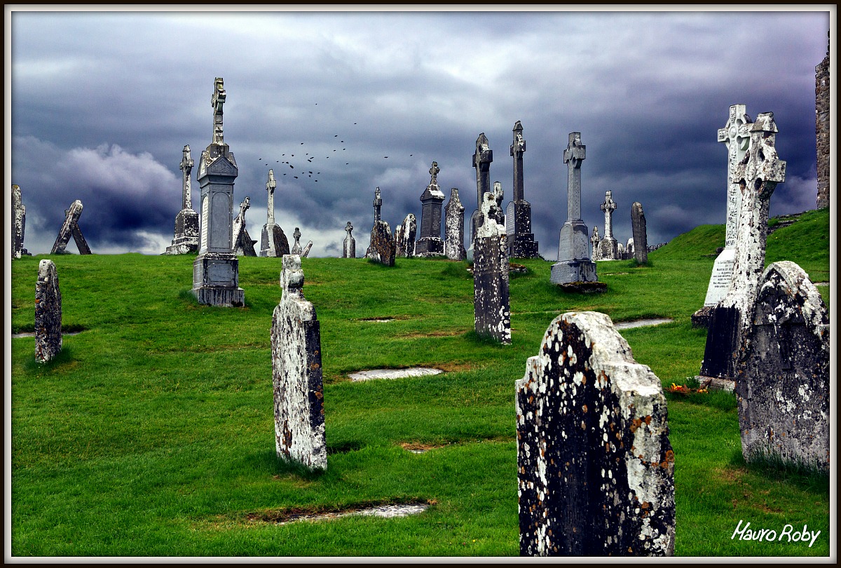 Irlanda , monastero di Clonmacnoise