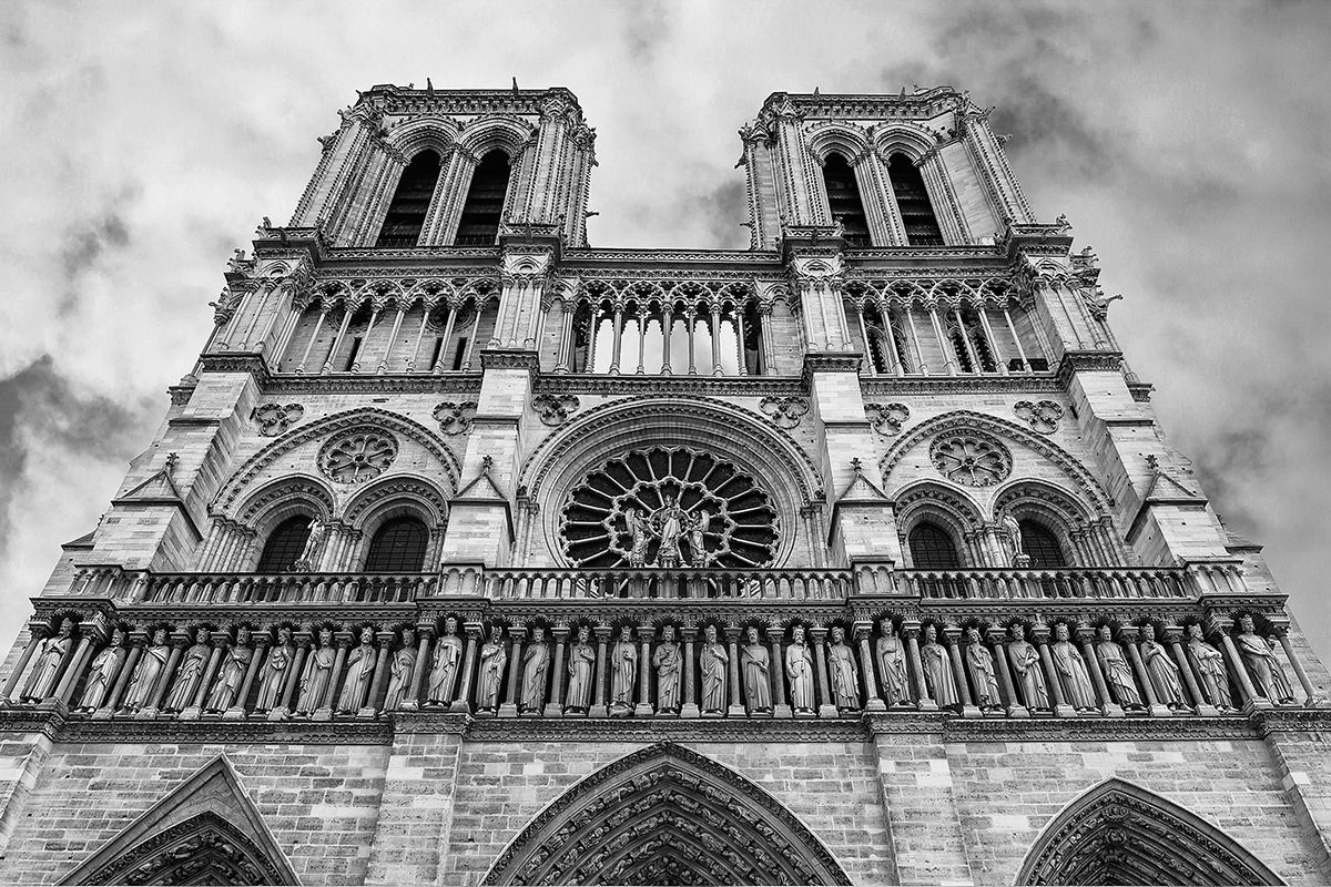 Notre-Dame e nuvole