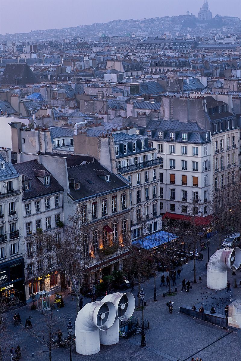 Montmartre dal Centro Pompidou