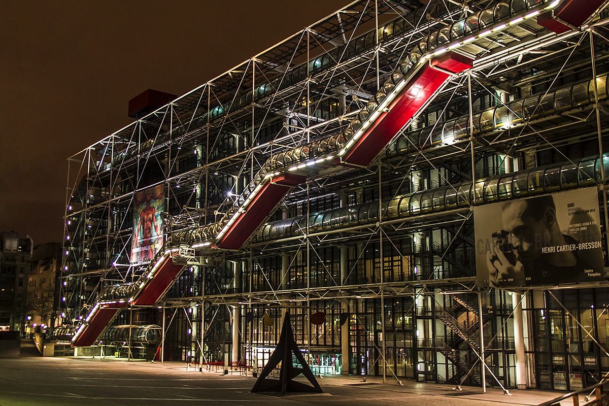 Centro Pompidou di sera