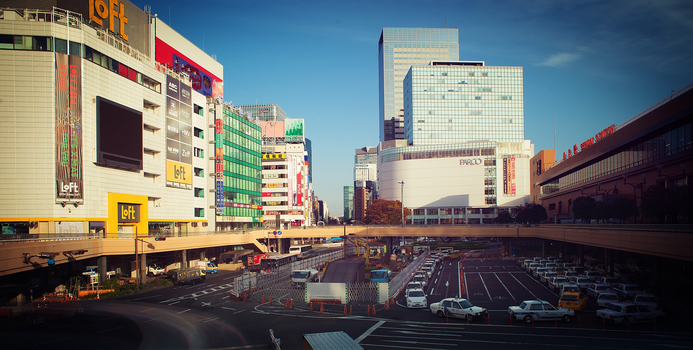 Sendai - morning traffic