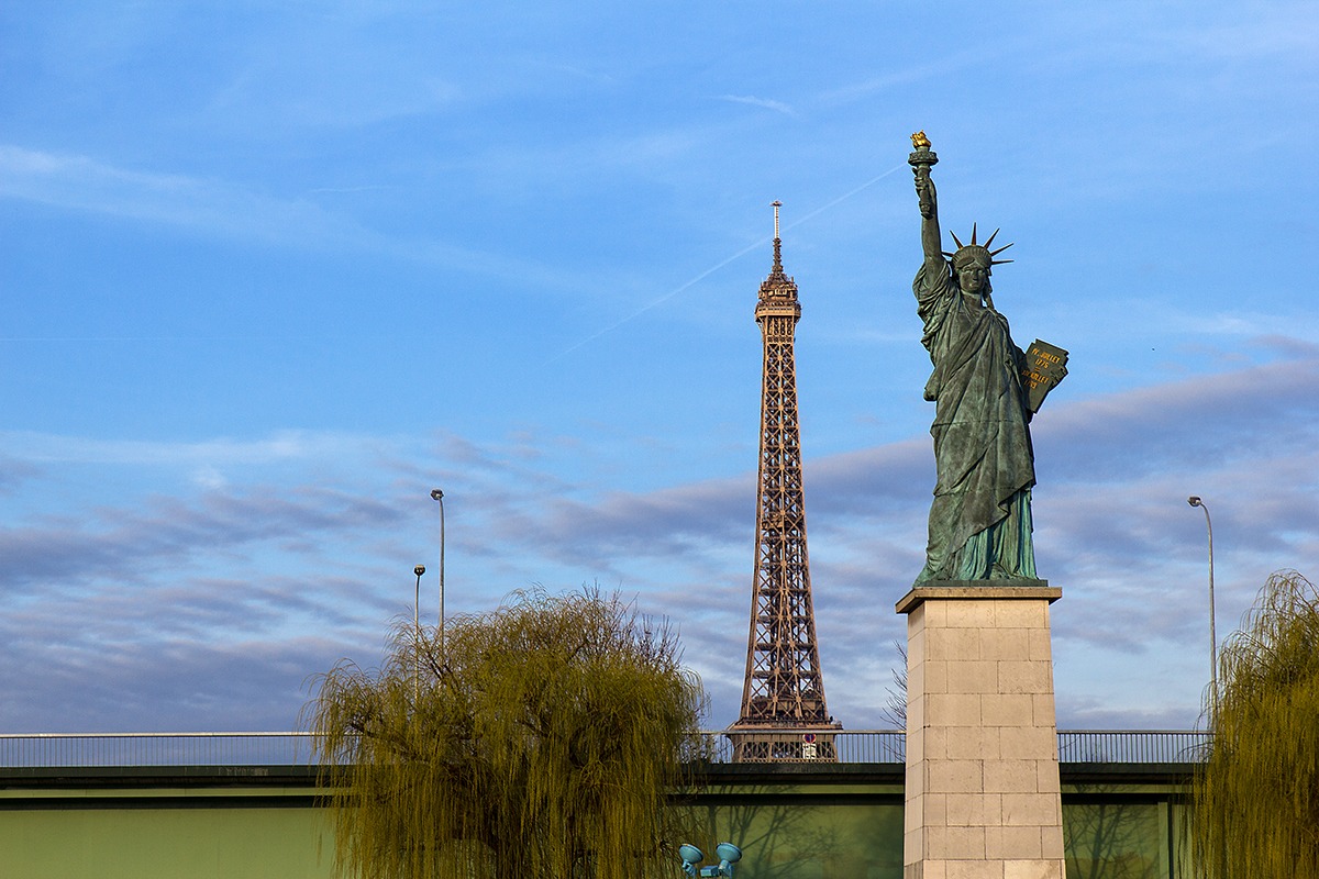 Tour Eiffel e Statua della Libertà