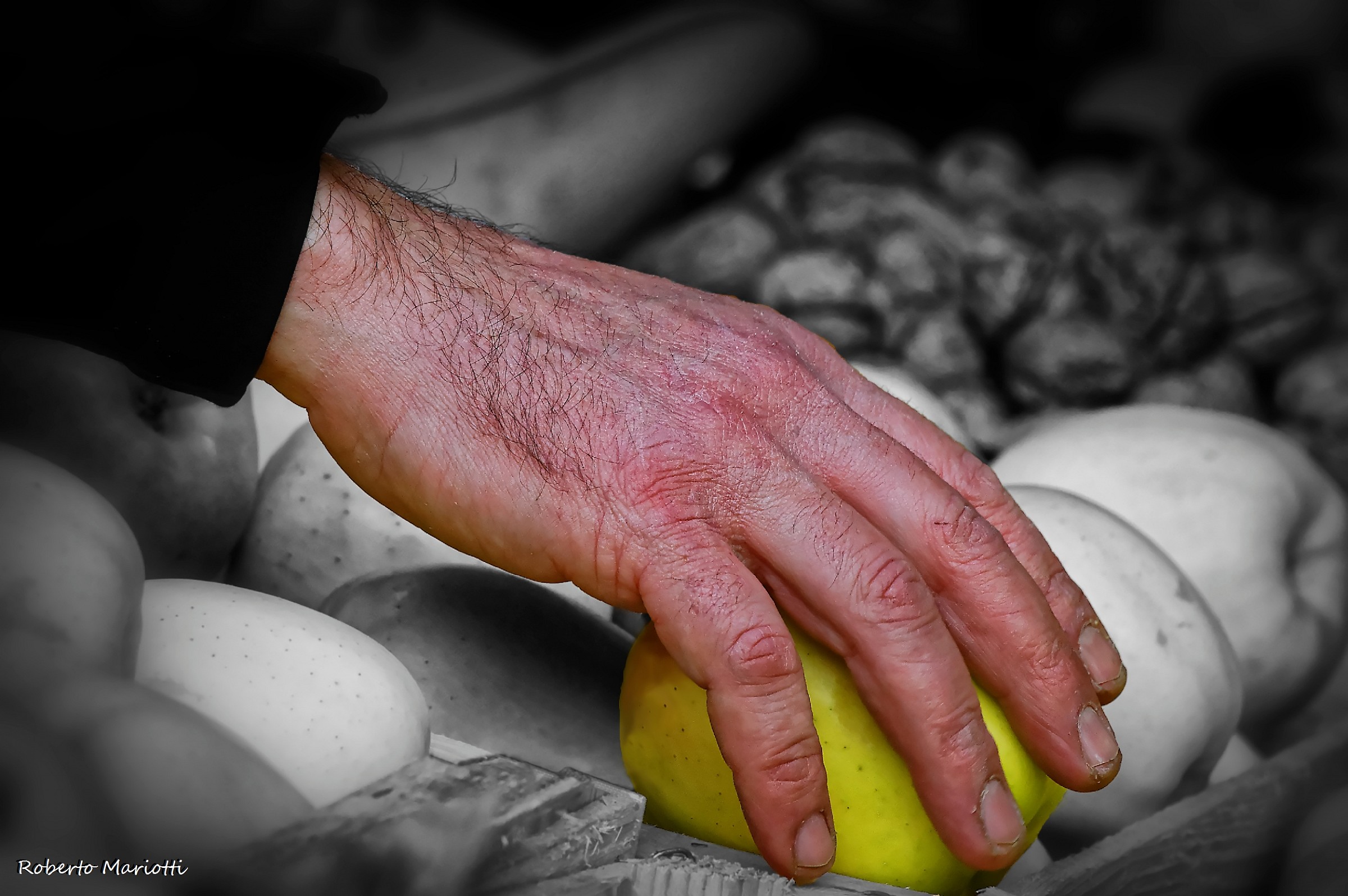 Take the first apple ....