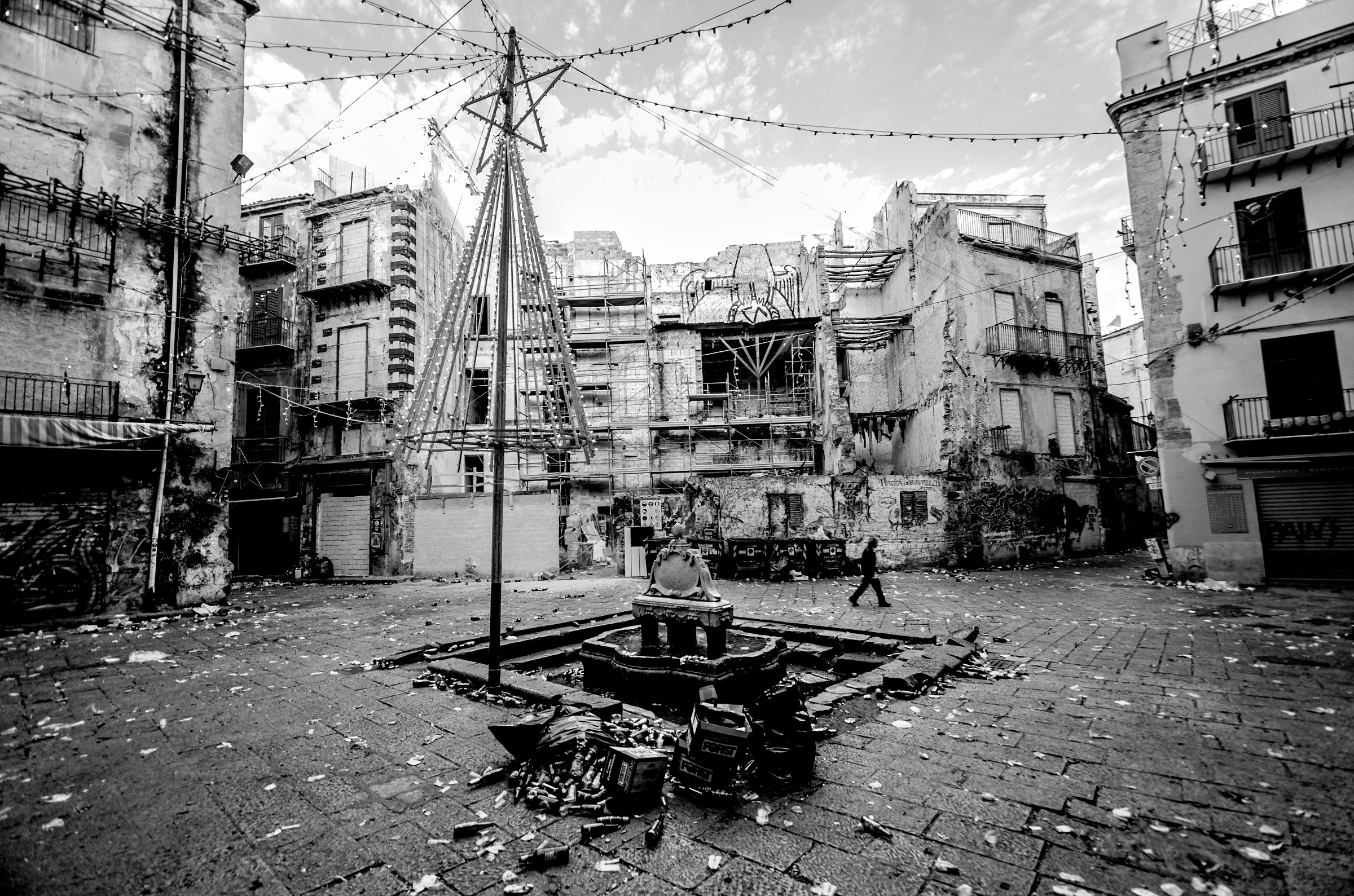 Merry Christmas a Piazza Garraffello (Vucciria) Palermo