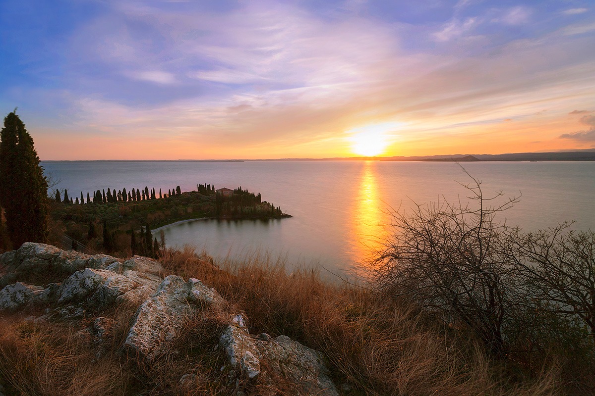 Lago di Garda ( sopra punta s.Vigilio ) 2