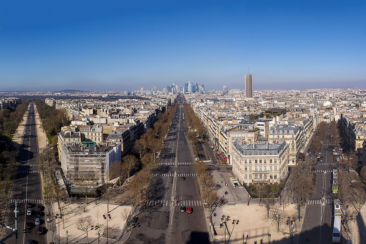 Panorama dall'Arco di Trionfo