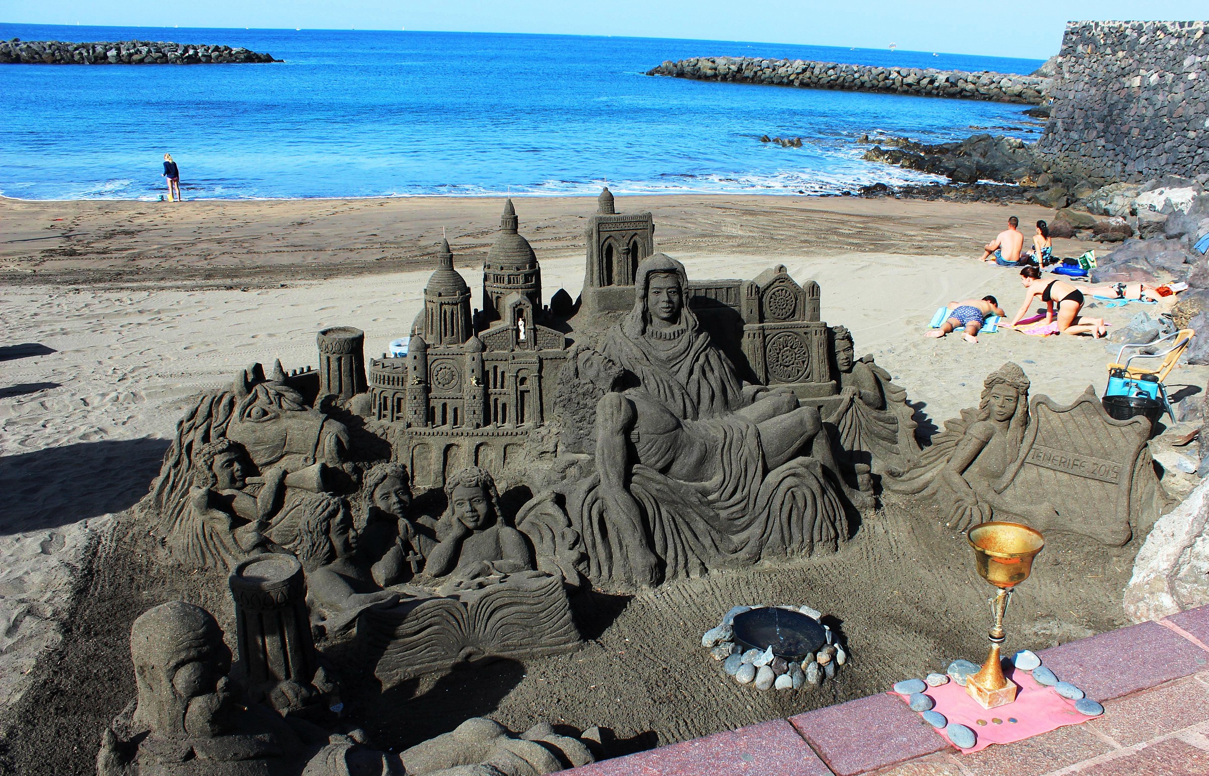 Castello di sabbia a Las Americas - Tenerife