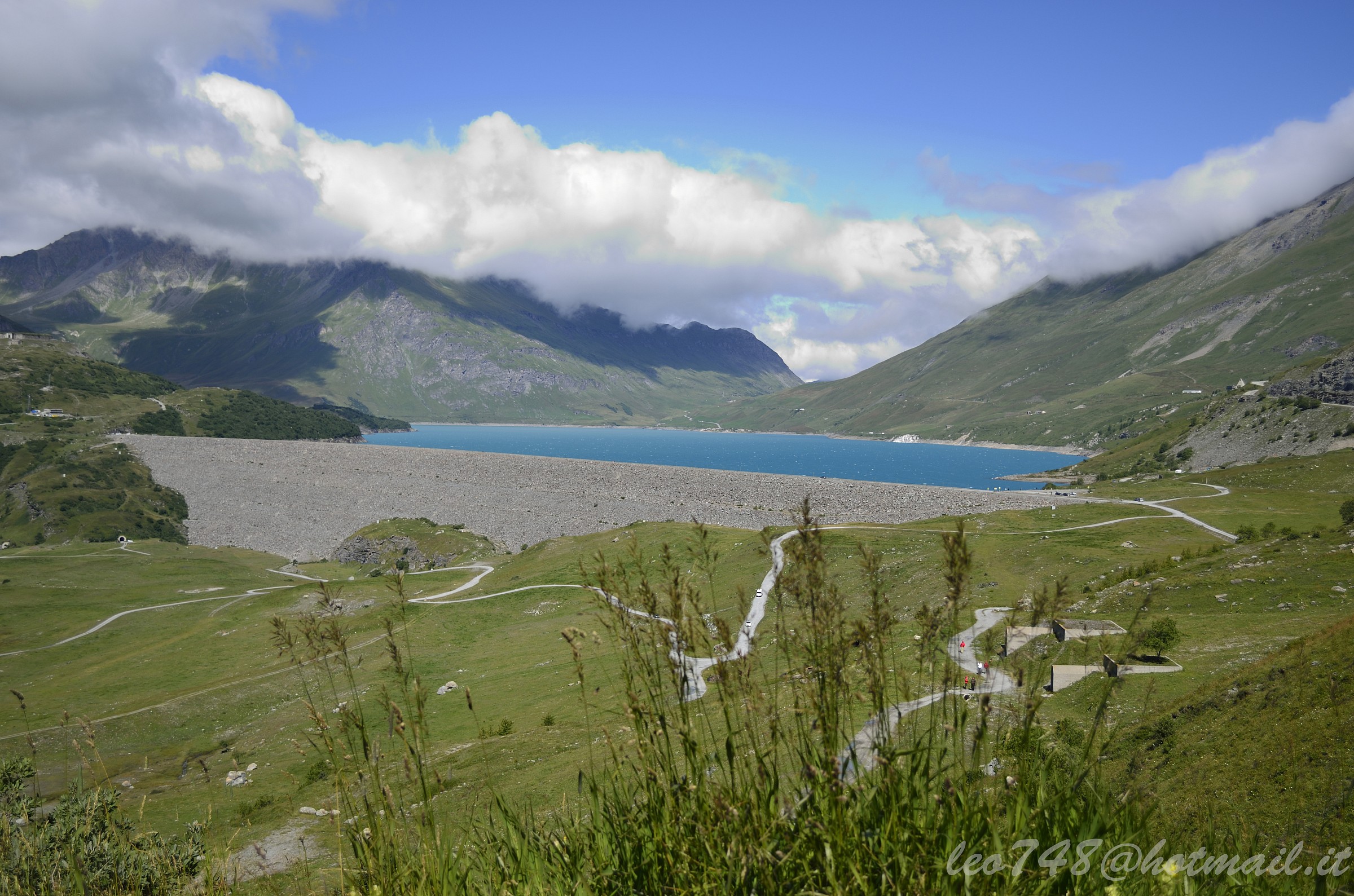 la diga ed il lago del Moncenisio