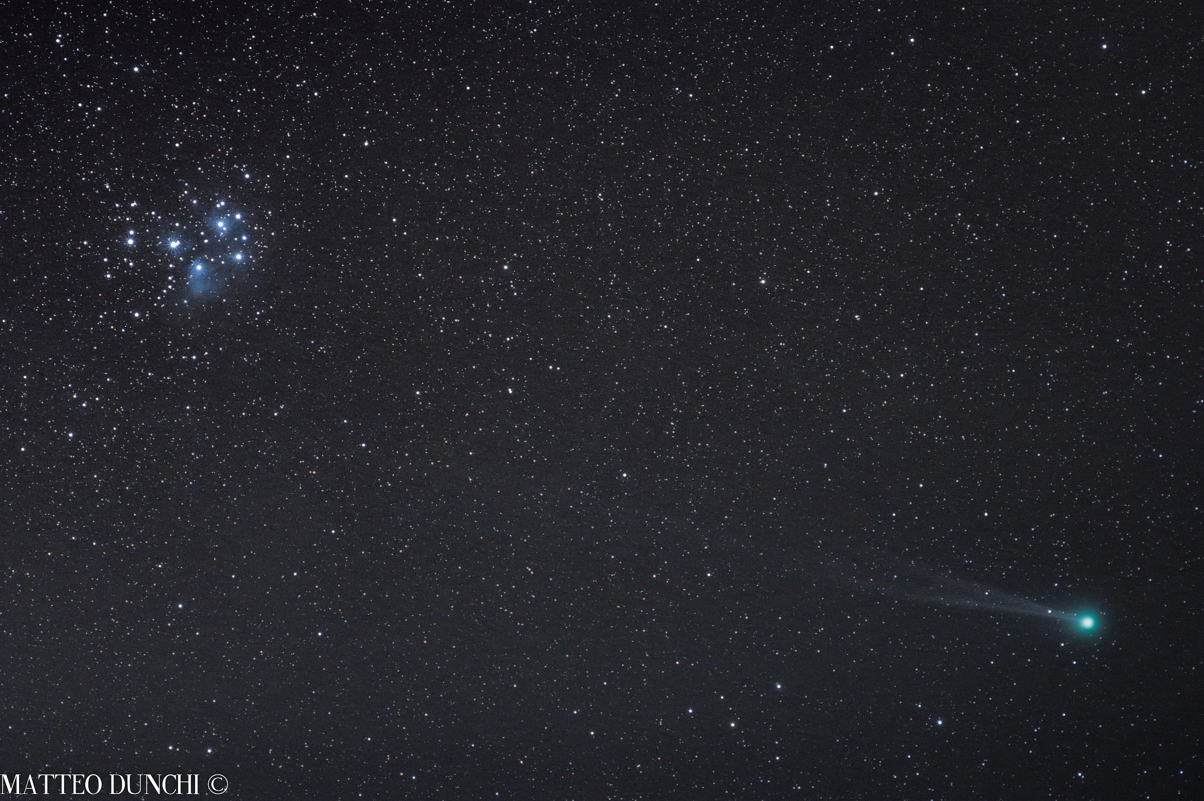 Running away from the Pleiades (Lovejoy