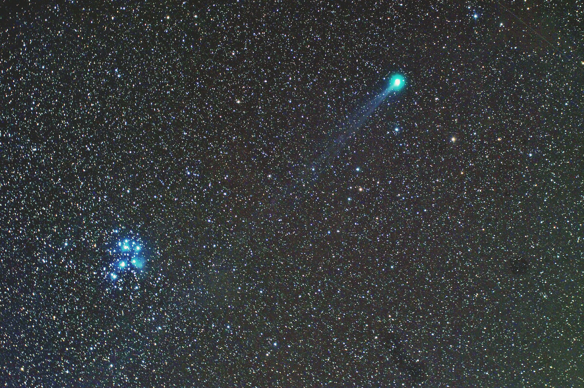 Lovejoy with pleiadi! !