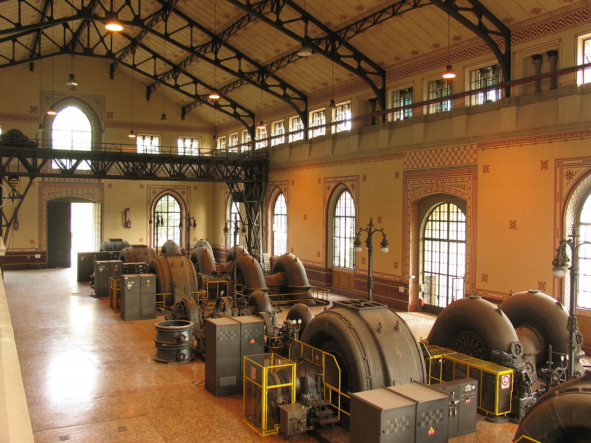 Engine room hydropower plant