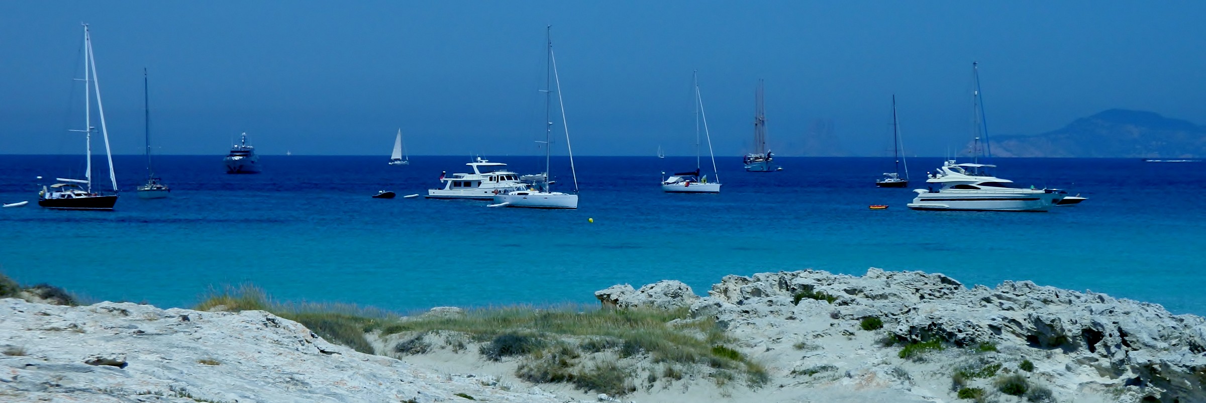 Boats in blue
