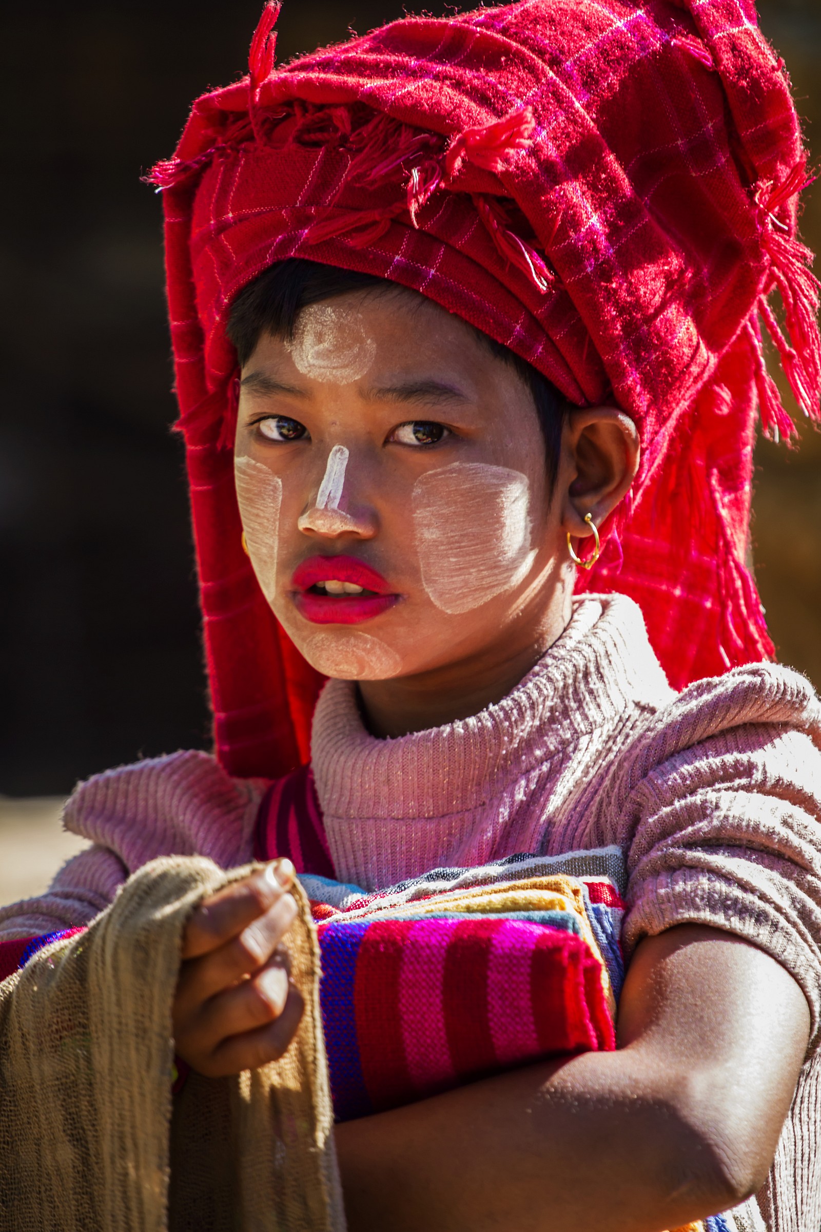 Venditrice ambulante.