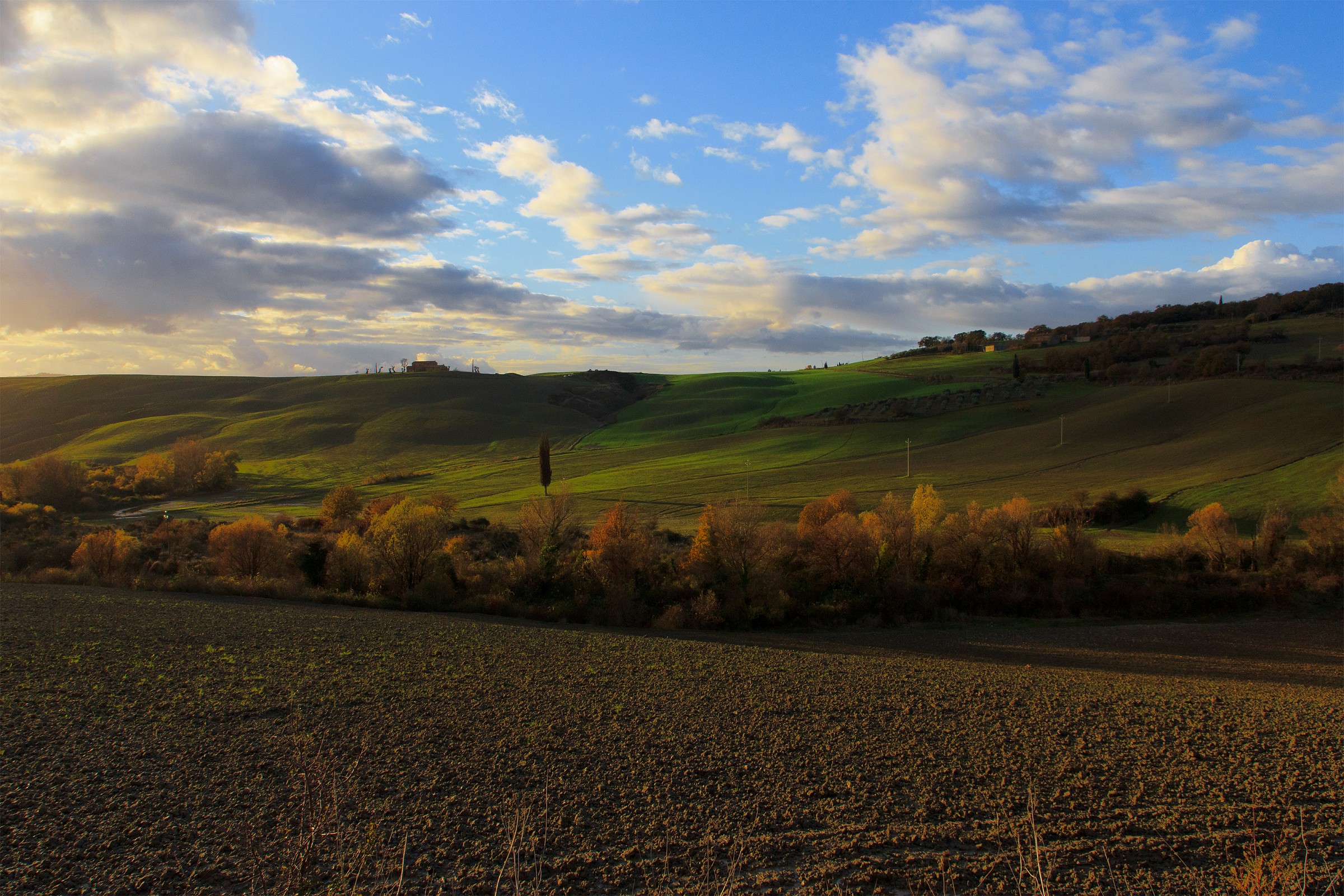 Tuscany at sunset