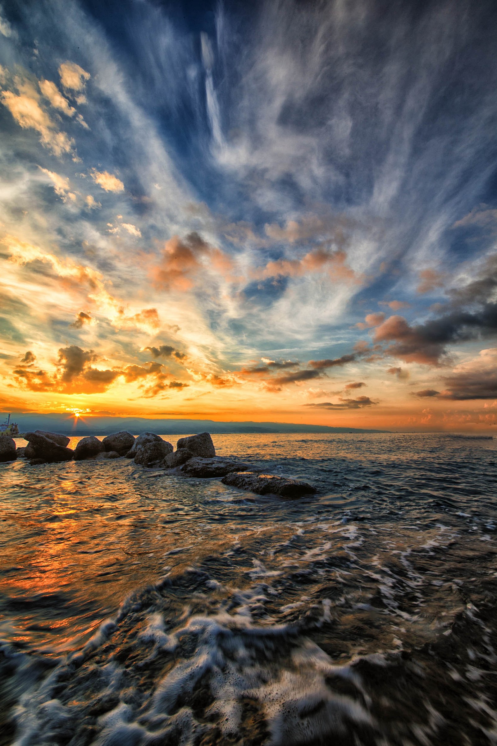 Alba from the Strait of Messina