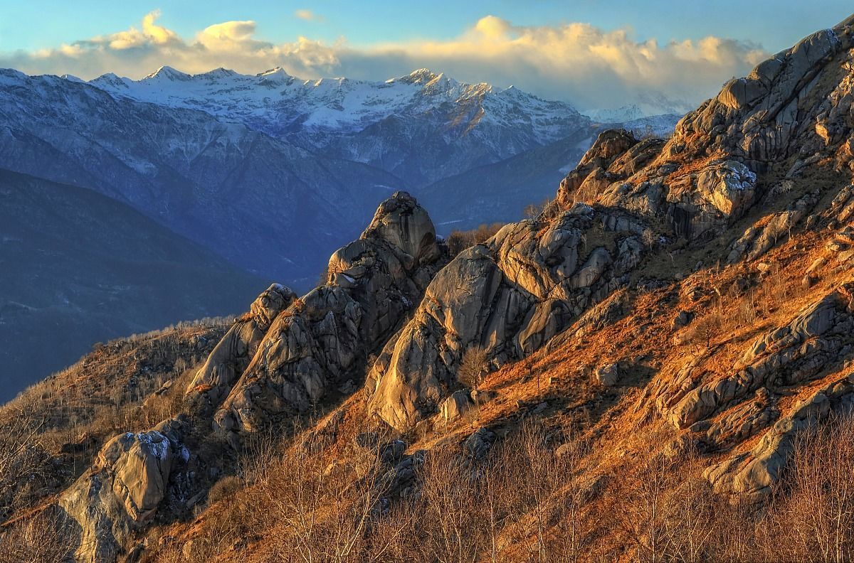 Lying, watching the sunset!