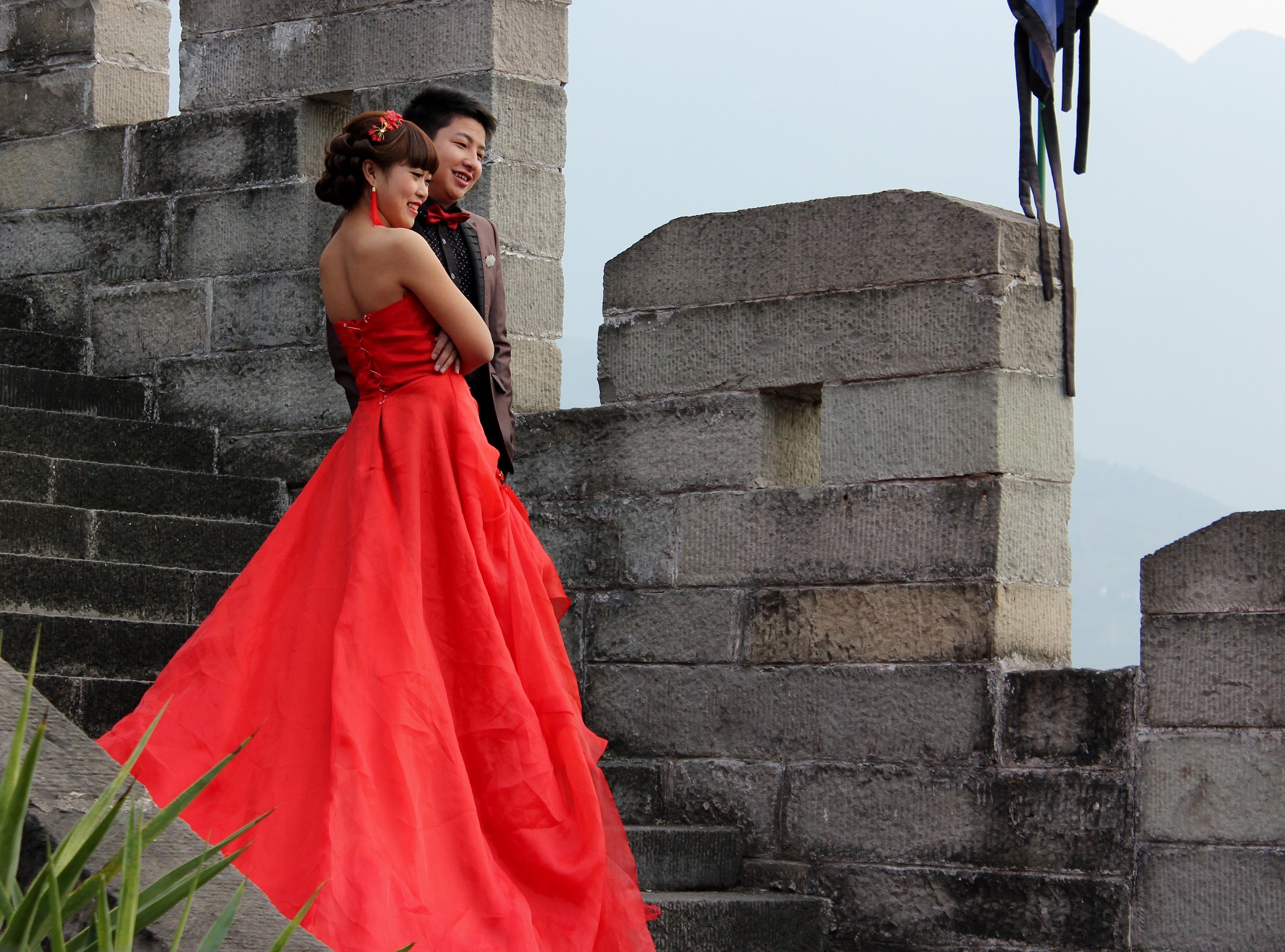 Xian Chinese newlyweds