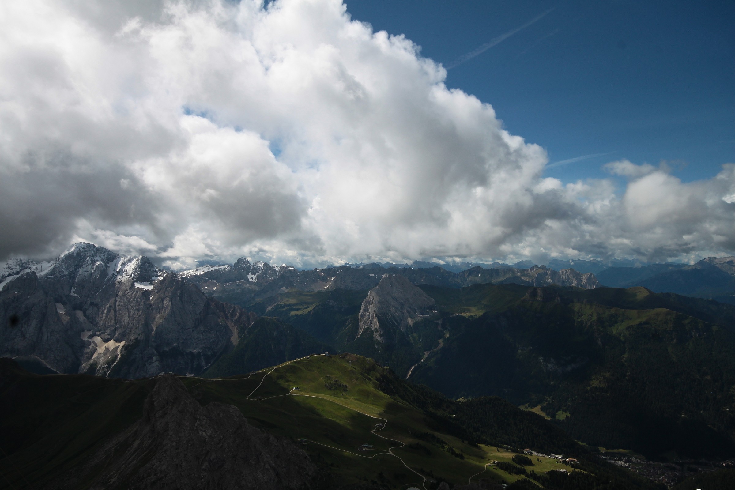 Veduta dal Sass Pordoi