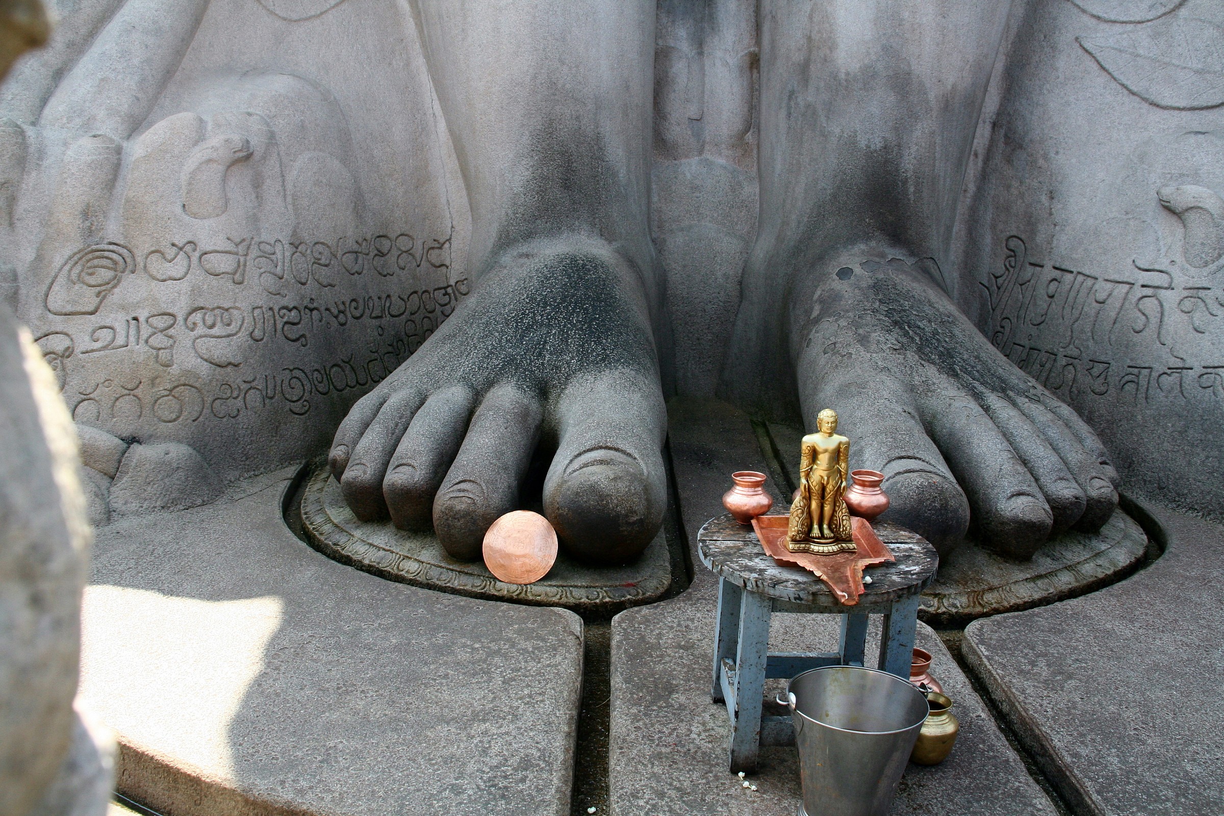 South India are the feet of Buddha