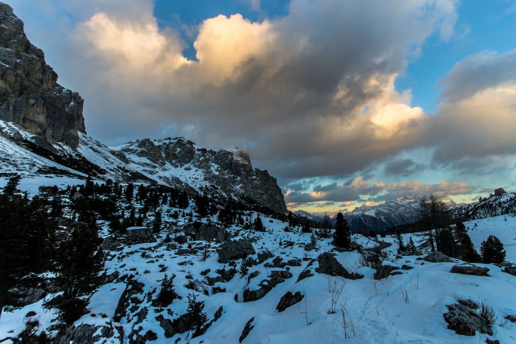 Tramonto da Passo Falzarego
