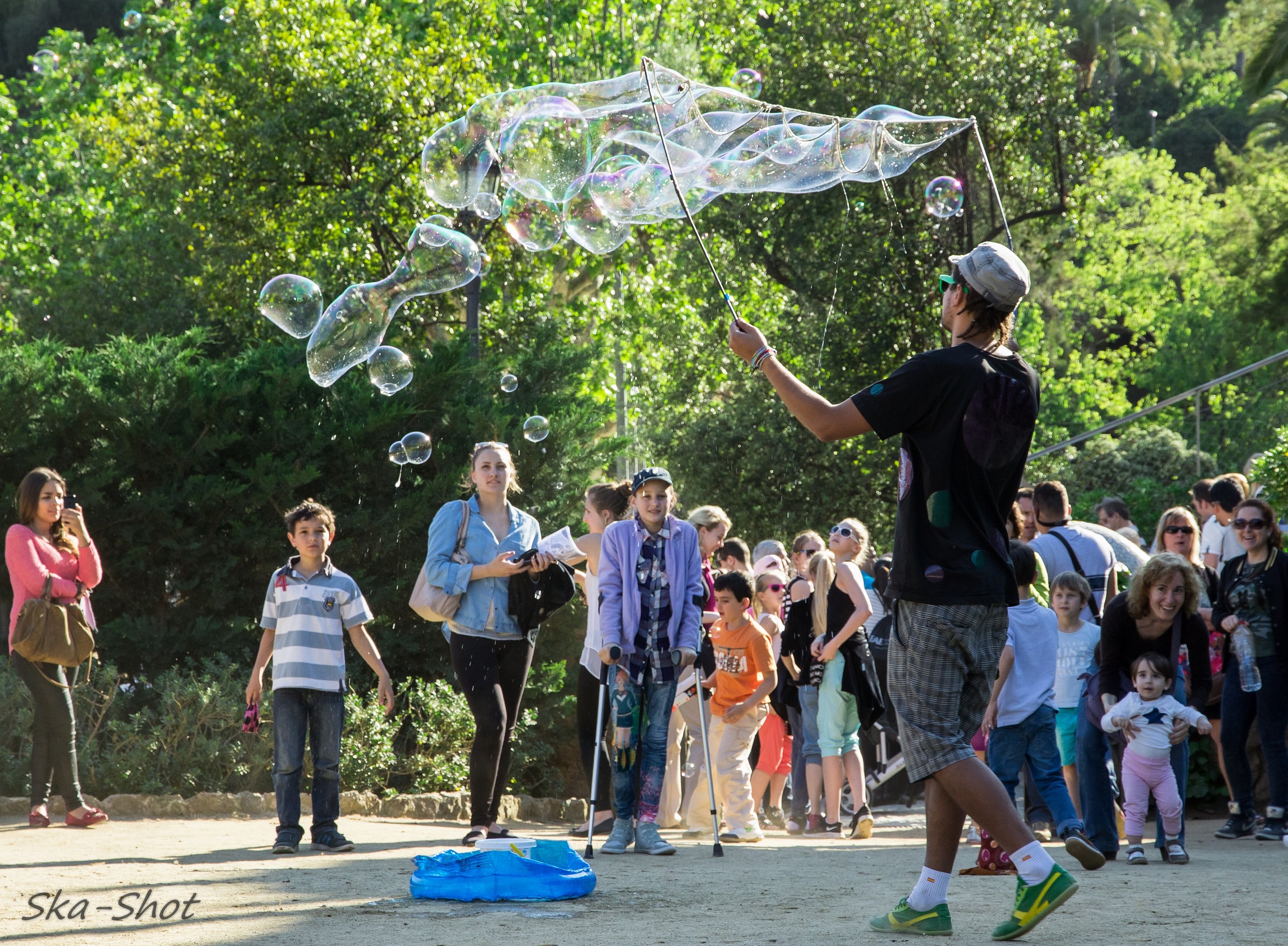 Games Bubbles in Park Guell