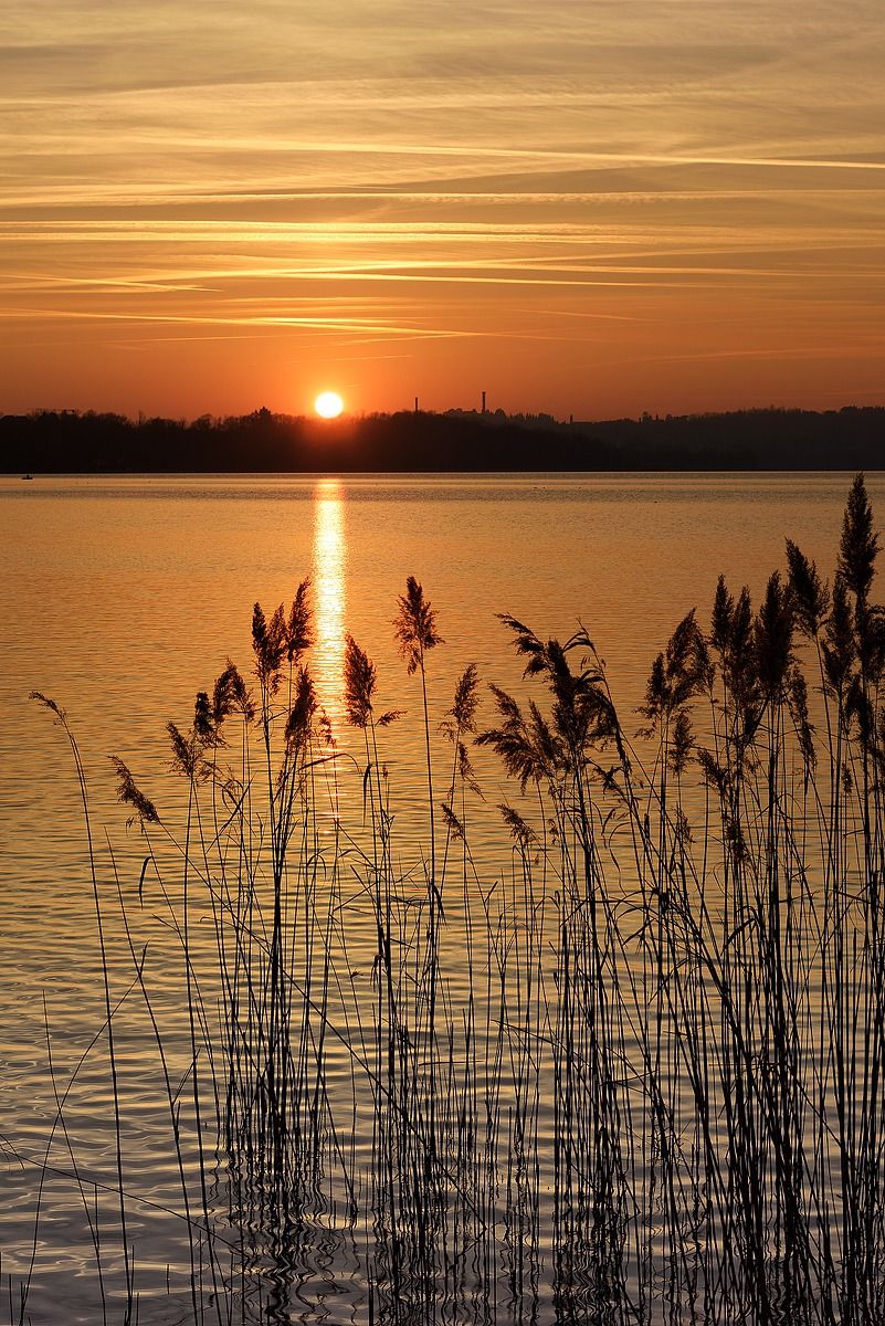 Tramonto sul Lago di Pusiano