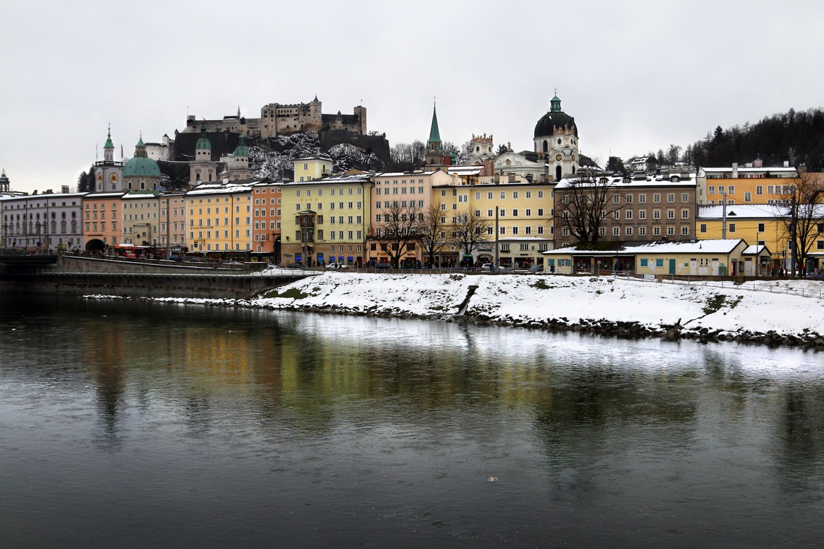 Passeggiata lungo fiume Salisburgo