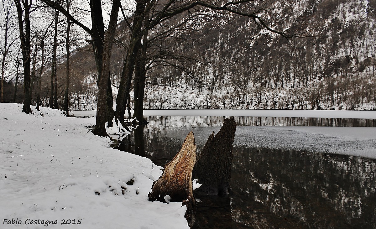 Snow and reflections