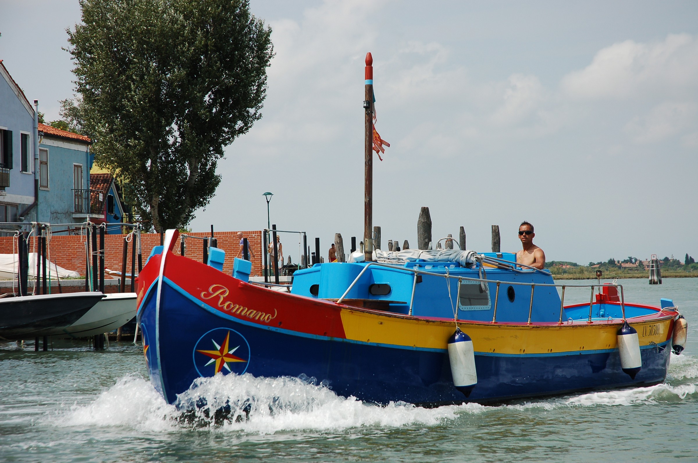 Burano in boat