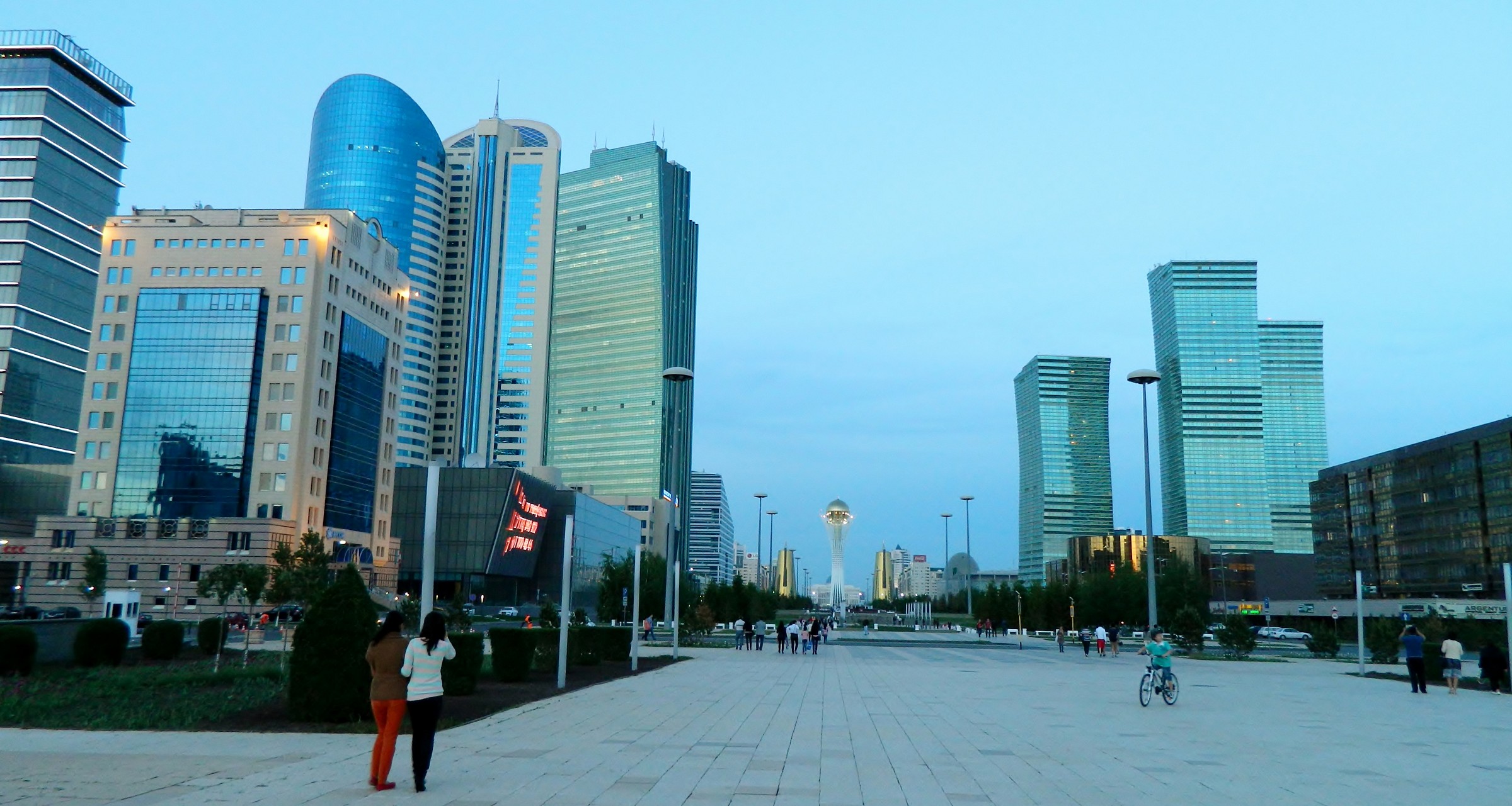 Walking through the towers