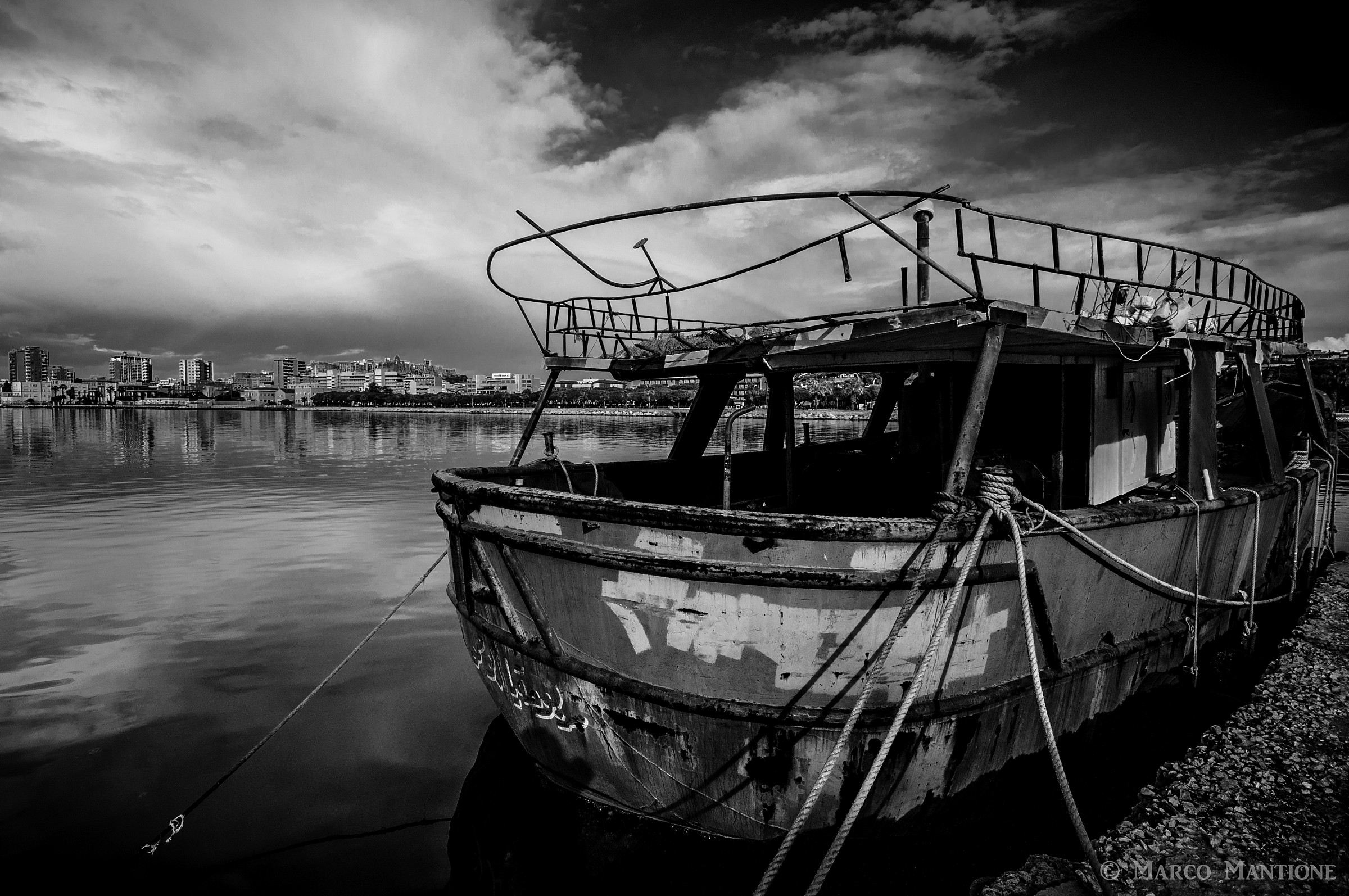 Abandoned boat in BN
