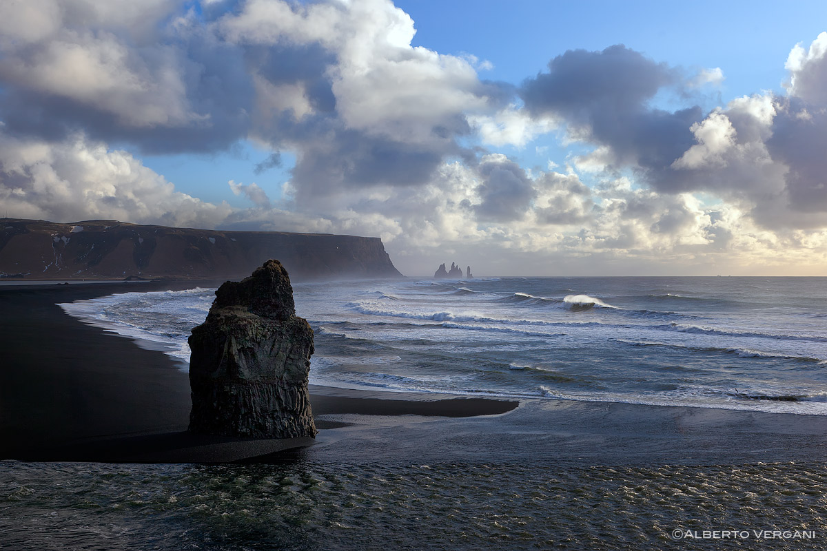 View from the cliffs of Dyrholaey