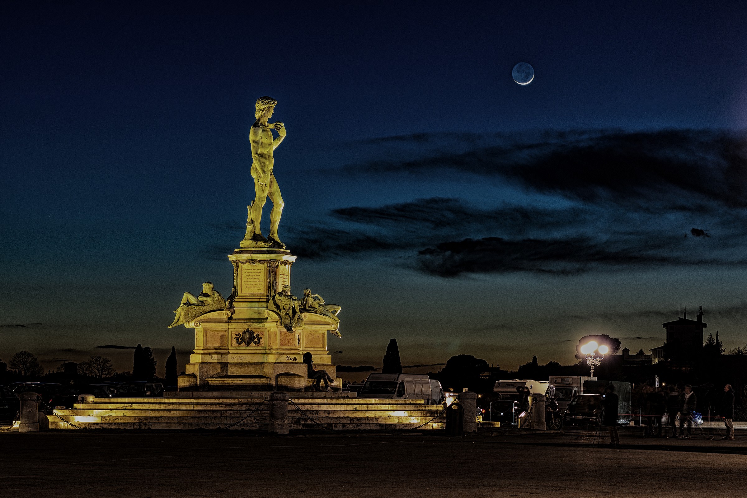 David e Luna Piazzale Michelangelo
