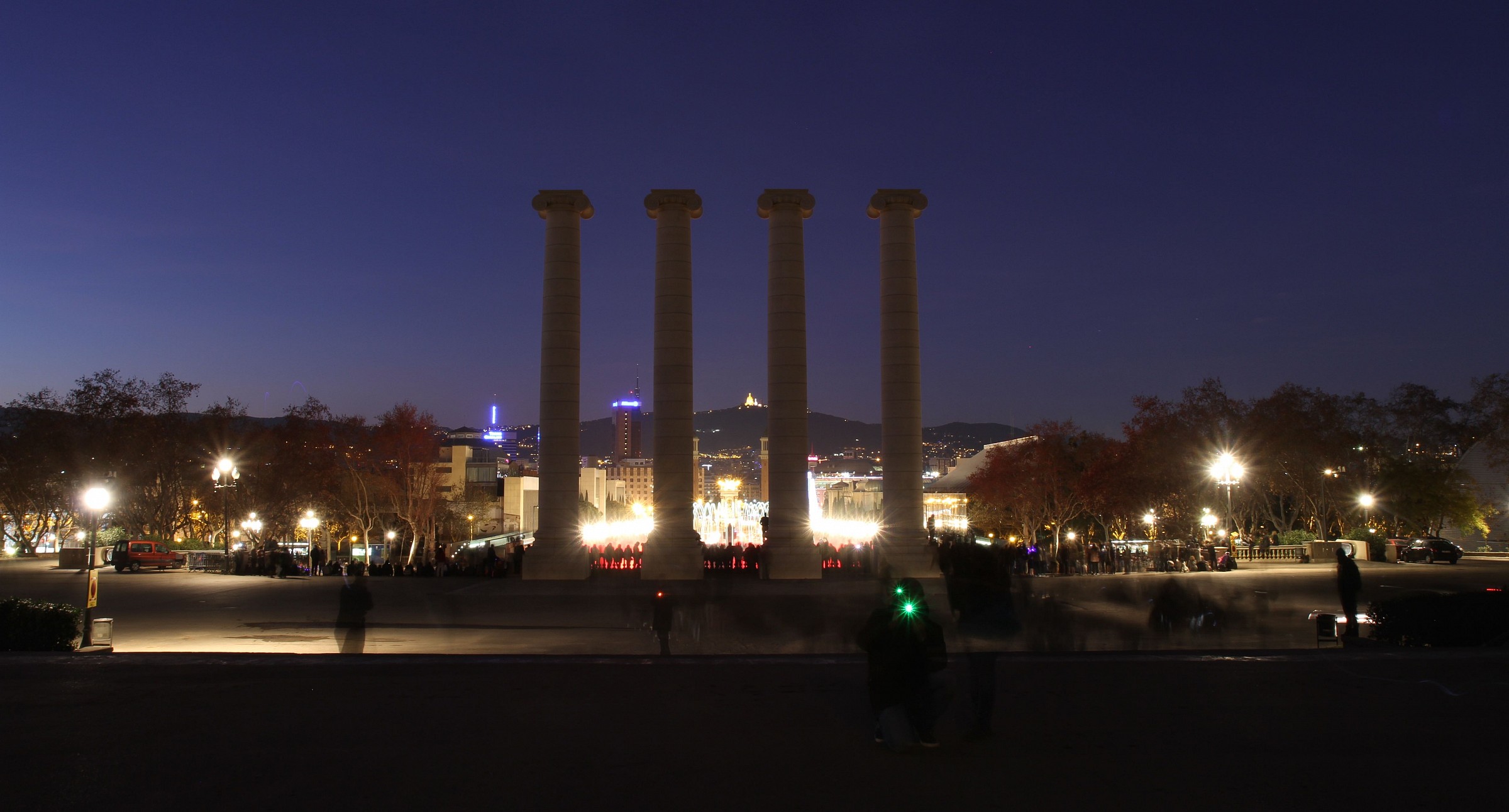 vista dall'alto di Plaza de Espana (Barcellona)