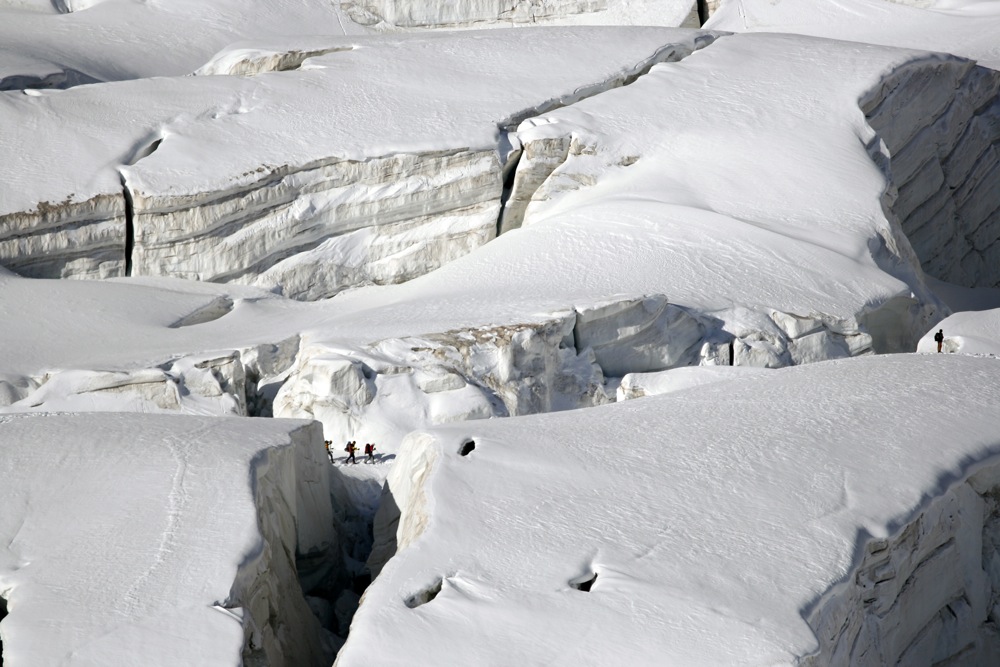 Tra i ghiacciai del Monte Bianco