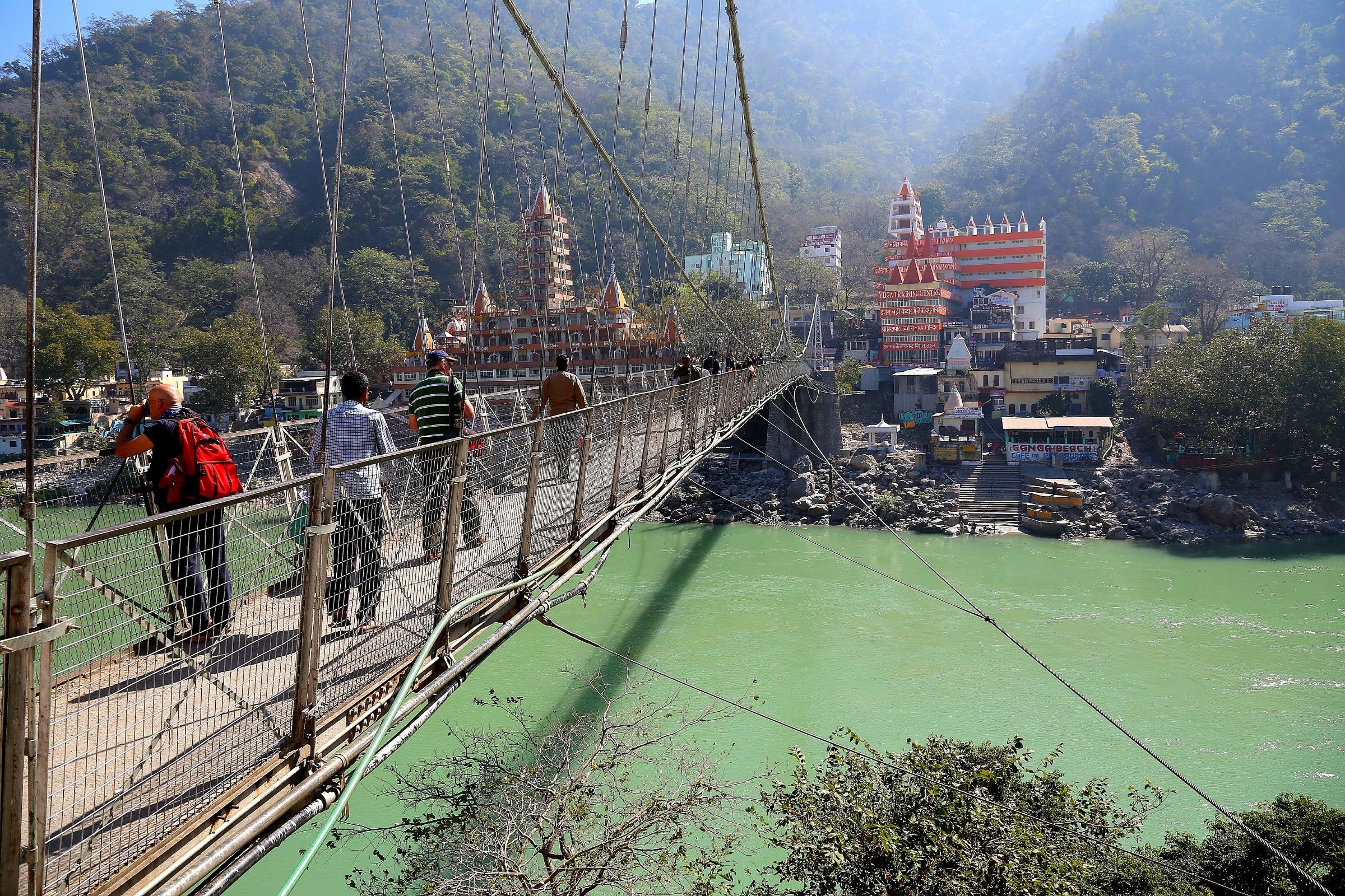 Il ponte sospeso di Rishikesh
