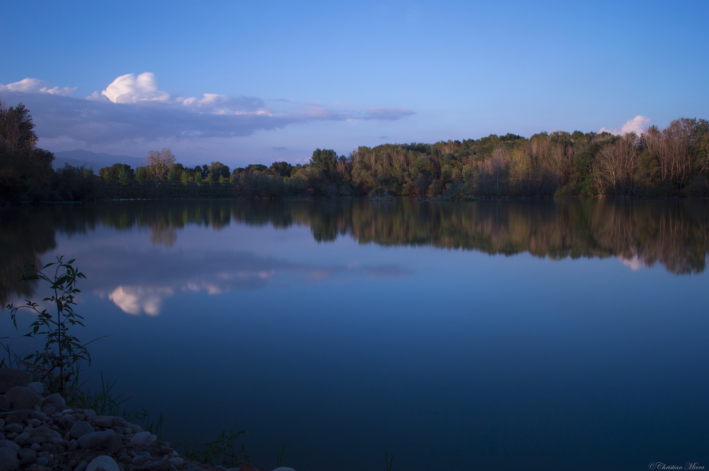 Admiring the lake ..
