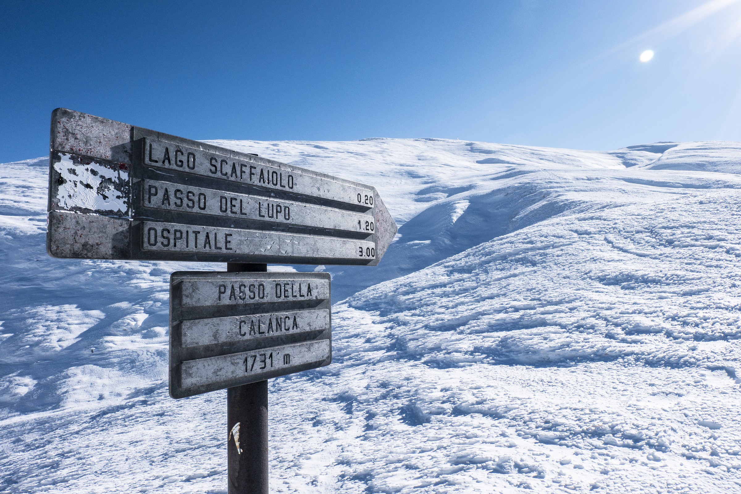 towards the lake Scaffaiolo