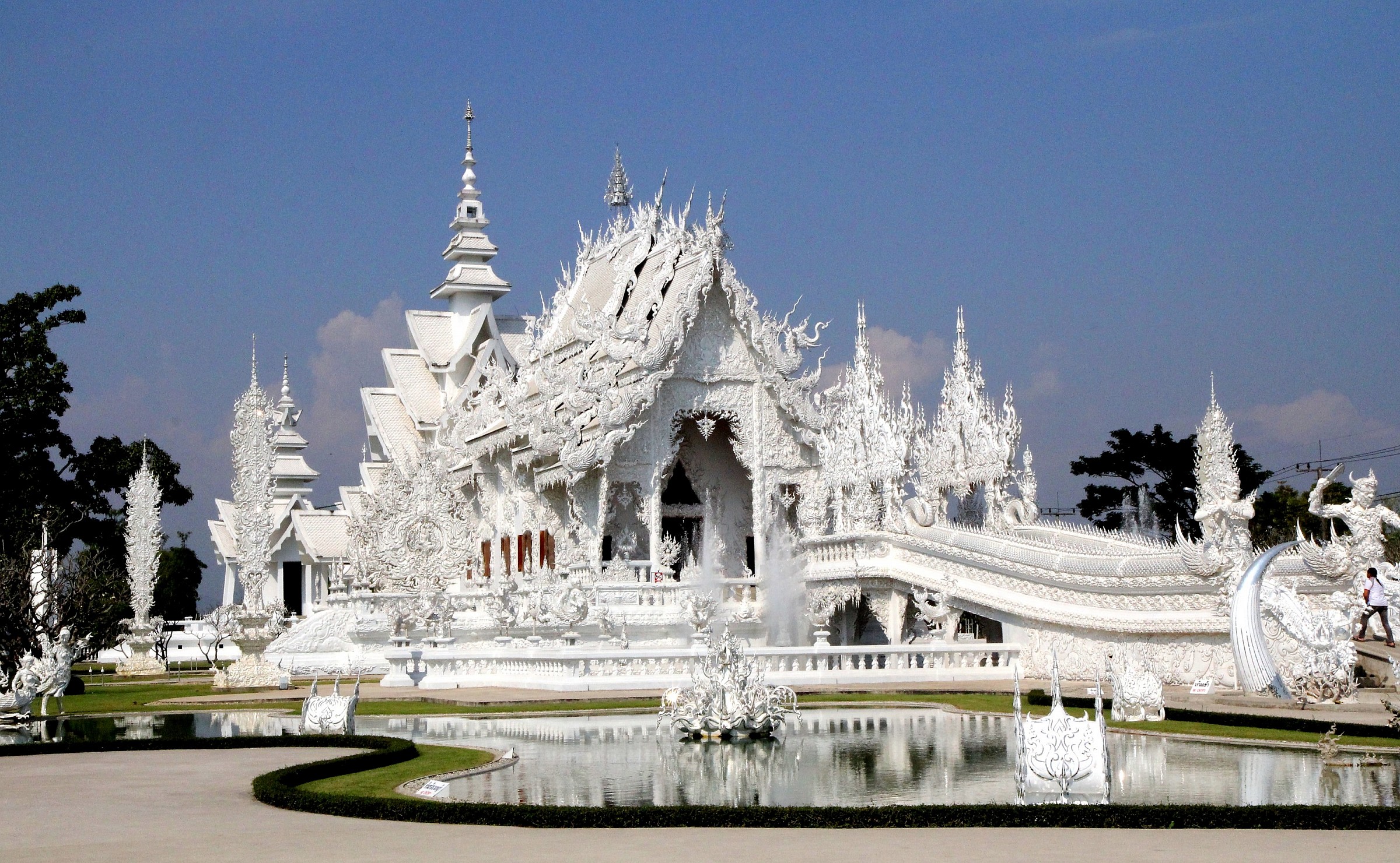 Tempio bianco in Thailandia