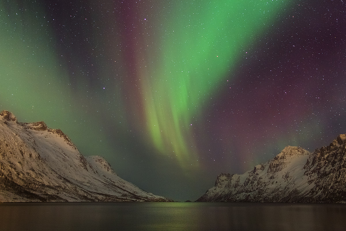 Northern lights near Ersfjord