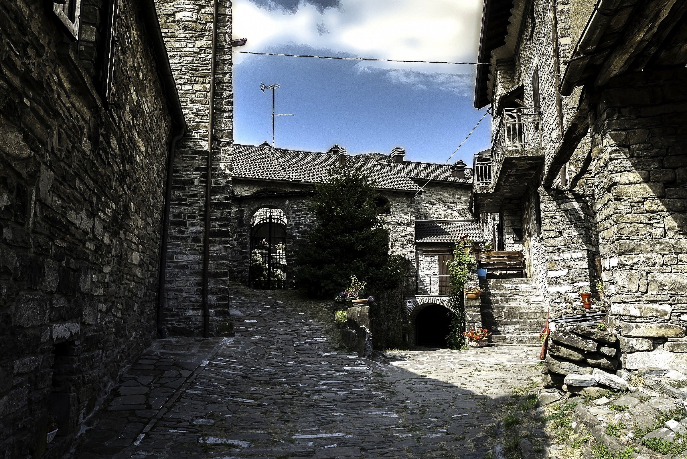 Ancient village in Corchia (Parma)