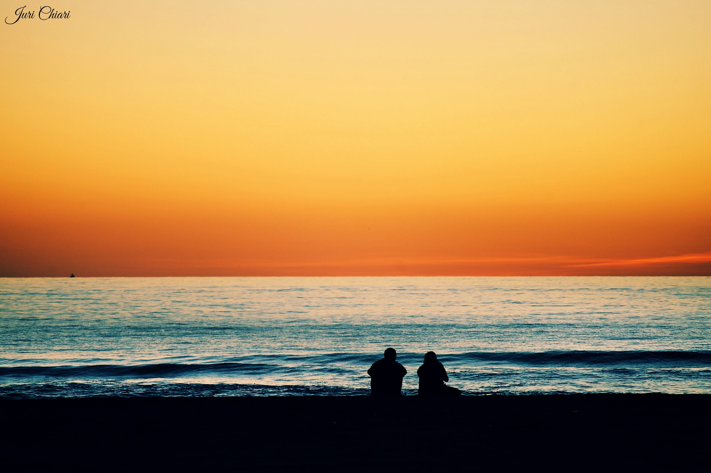 silhouette at sunset
