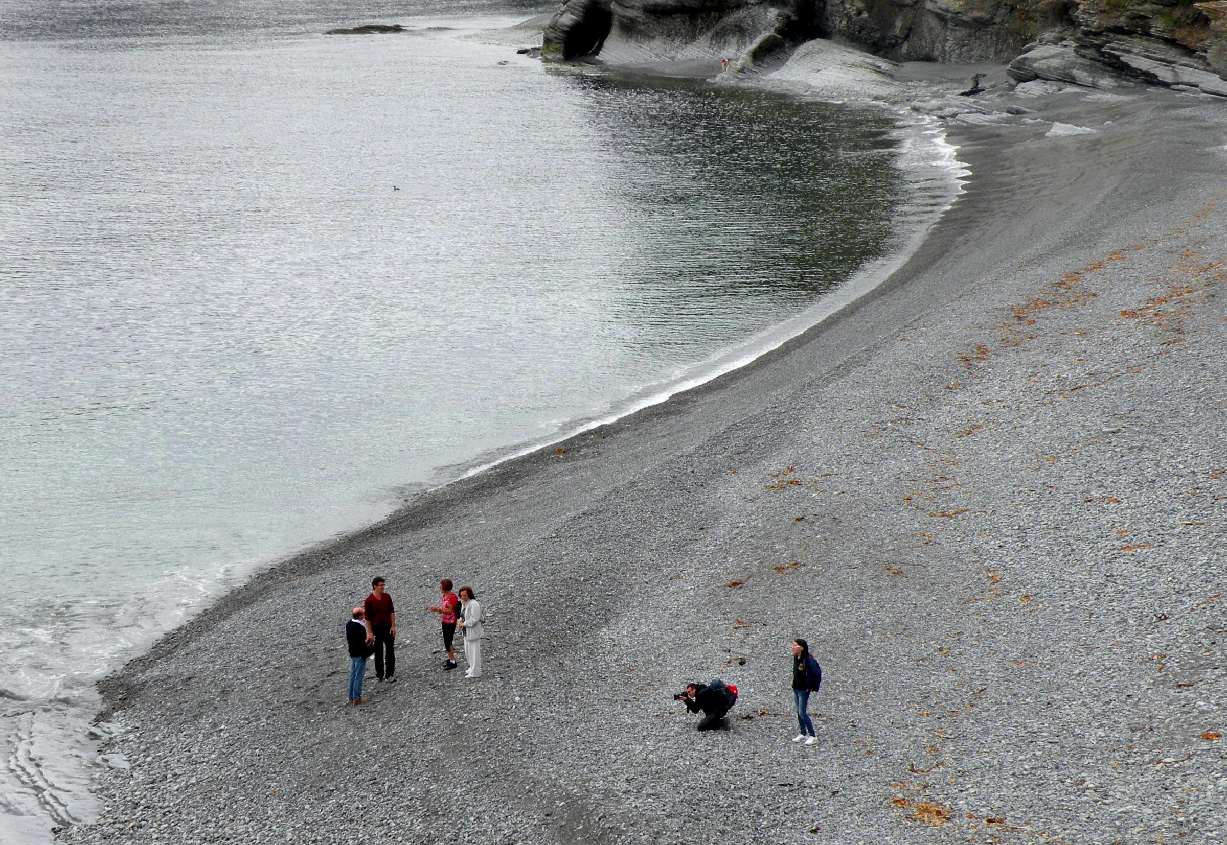Una grigia spiaggia canadese