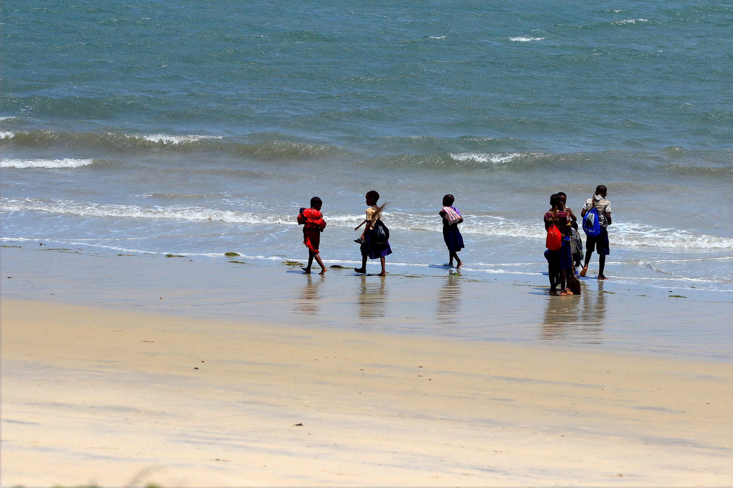 Bambini in spiaggia...