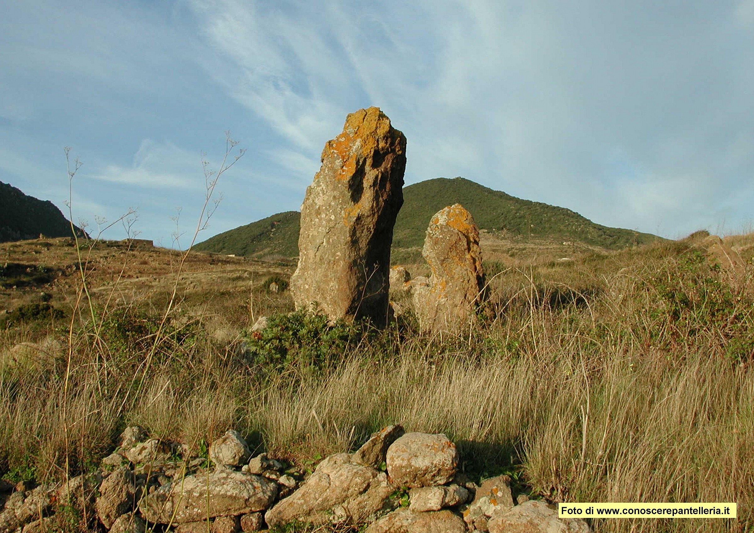 Pantelleria prehistoric menhirs in Serraglia