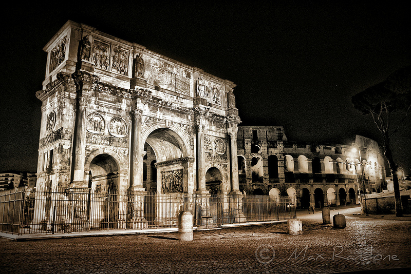Rome overlooking the Colosseum