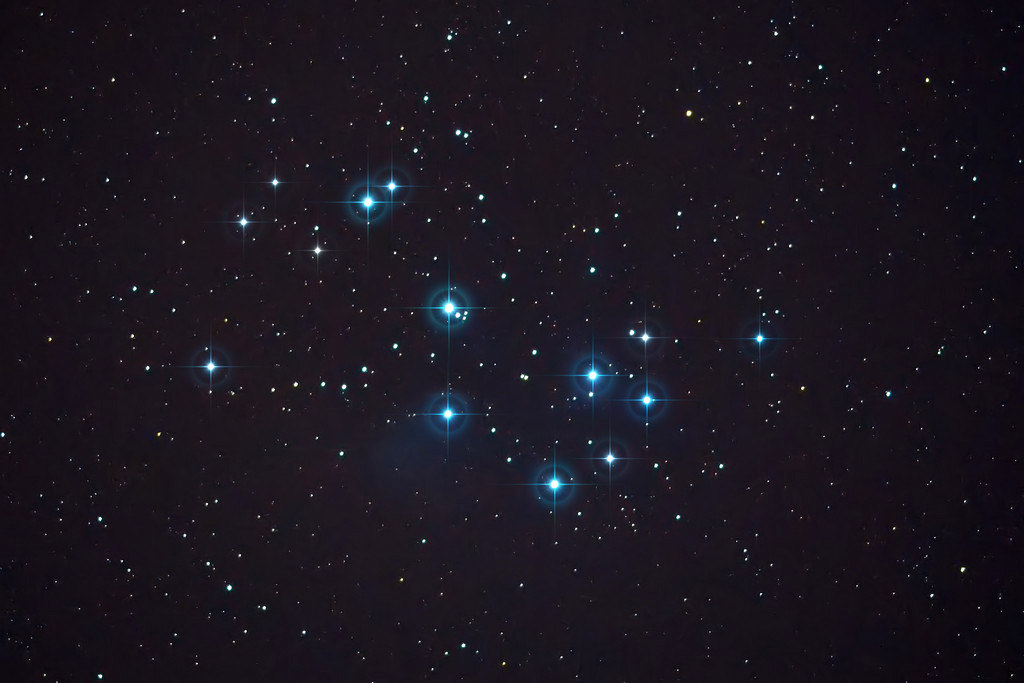 Pleiadi nella costellazione del Toro