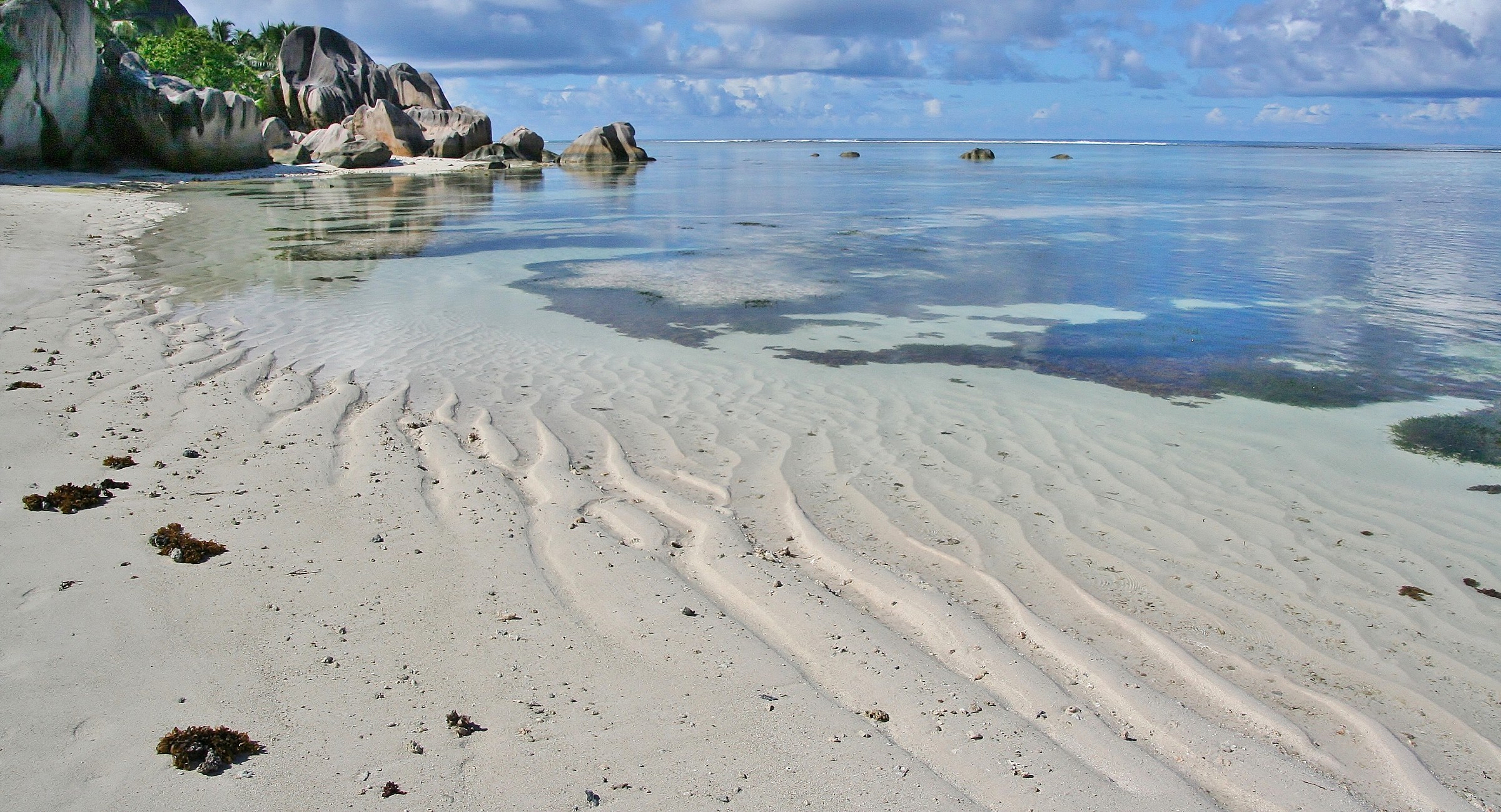 anse d'argent ,la digue